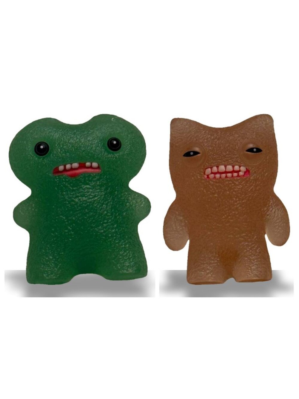 Fuggler 2.5" Translucent Blob 2-Pack Bundle - Orange & Green Figures